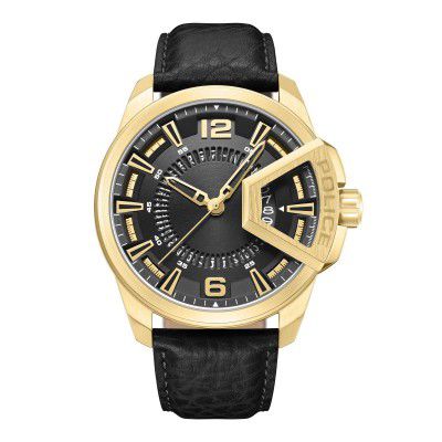 Police Analog Black Dial Men's Leather Watch-Plpewjb0005604
