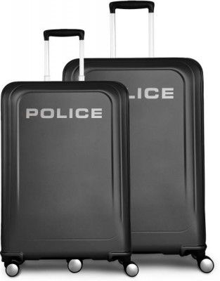 POLICE Hard Body Set of 2 Luggage - SO5 - Greyhot