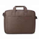 Police OSTRICH POLO 15 INCH BRIEFCASE-BROWN...