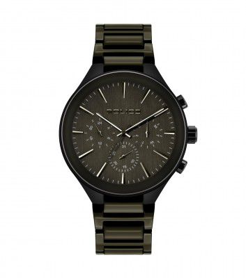 Police Quartz Multifunction Black Dial Metal Strap Watch for Men-NDPL15936JSB19MGNW