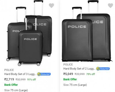 Police Suitcases Starting @ ₹2435/-