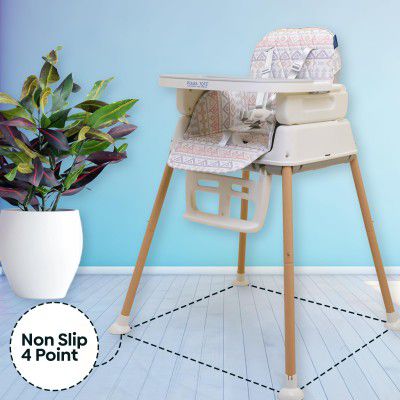POLKA TOTS 4 in 1 High Chair for Baby (Geometric Print)