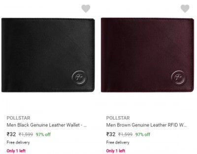 Pollstar Wallets @ ₹32/-
