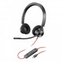 Poly by Plantronics Blackwire 3320 USB-C Wired Dual-Ear (Stereo) Headset with Boom Mic – USB-C to Connect to Your PC and/or Mac  ...