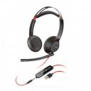 Poly Plantronics - Blackwire 5220 USB-A Dual Ear Wired On Ear Headphones with Mic (Stereo) Computer Connect to Pc/Mac ...