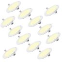 Polycab 12W LED Panel Light Scintillate Edge Slim Round Smart Offers Bright Lumination Long Lifespan No Harmful Radiation (Warm White, 3000K, 12 PCS, Cut Out: 5.9 inches)...