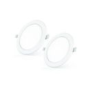Polycab 12W LED Panel Light Scintillate Edge Slim Round Smart Offers Bright Lumination Long Lifespan No Harmful Radiation (Neutral White, 4000K, 2 PCS, Cut Out: 5.9 inches)...