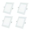 Polycab 15W LED Panel Light Scintillate Edge Slim Square Smart Offers Bright Lumination Long Lifespan No Harmful Radiation (Neutral White, 4000K, 4 PCS, Cut Out: 5.9 inches)...