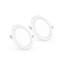 Polycab 18W LED Panel Light Scintillate Edge Slim Round Smart Offers Bright Lumination Long Lifespan No Harmful Radiation (Warm White, 3000K, 2 PCS, Cut Out: 7.79 inches)...