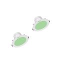 Polycab 5 Watt LED Down Blue Light Scintillate Integral Slim Round Smart Panel Offers Bright Lumination Long Lifespan No Harmful Radiation (?Green, 2 PCS, Cut Out: 3.14 inches)...