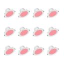 Polycab 5 Watt LED Down Blue Light Scintillate Integral Slim Round Smart Panel Offers Bright Lumination Long Lifespan No Harmful Radiation (Red, 12 PCS, Cut Out: 3.14 inches)...