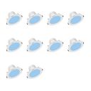 Polycab 5 Watt LED Down Light Scintillate Integral Slim Round Smart Panel Offers Bright Lumination Long Lifespan No Harmful Radiation (Blue, 10 PCS, Cut Out: 3.14 inches)...