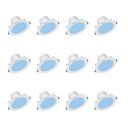 Polycab 5 Watt LED Down Light Scintillate Integral Slim Round Smart Panel Offers Bright Lumination Long Lifespan No Harmful Radiation (Blue, 12 PCS, Cut Out: 3.14 inches)...