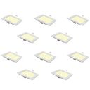 Polycab 6W LED Panel Light Scintillate Edge Slim Square Smart Offers Bright Lumination Long Lifespan No Harmful Radiation (Warm White, 3000K, 10 PCS, Cut Out: 3.93 inches)...