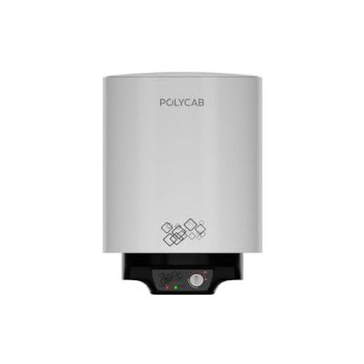 Polycab Celestia 25 Ltr 2 KW 5 Star Rating Storage Water Heater with Metal Body (White Black)