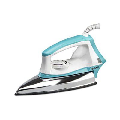 Polycab Gemini star 1000 Watts Dry Iron (White - Light Blue)