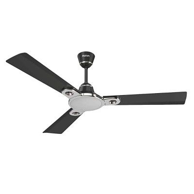 Polycab Hohm Stolz I intelligent Wi-Fi 1200mm (48 inch) Smart Fan Compatible with Alexa, Google Assistant, IR Remote & Hohm Mobile App (Black)