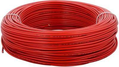 Polycab PVC 1 sq/mm Red 100 m Wire (Red)