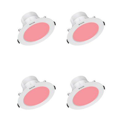 Polycab Scintillate integral LED down light 5W red 4 pcs (Cut Out: 3.14 inches)