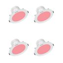 Polycab Scintillate integral LED down light 5W red 4 pcs (Cut Out: 3.14 inches)...