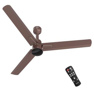 Polycab Silencio Mini DLX 1200mm 5-Star Advanced BLDC, Remote Ceiling fan for home|High Air Delivery, 25 Speed Setting, Sleep Mode, Reverse Rotation, Free Installation|3+1 Years Warranty (Mocha Brown)