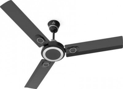 Polycab STUNNER DECO MATT BLACK 1200 mm 3 Blade Ceiling Fan  
