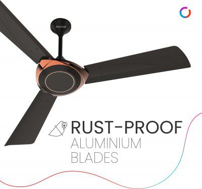 Polycab Superb Neo | 100% Copper | Rust Proof blades with 2 Year Warranty 1200 mm Ceiling Fan 