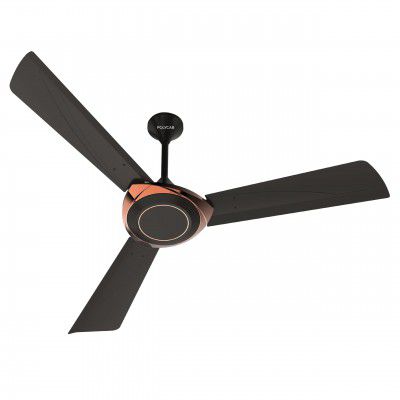 Polycab Superb Neo 1200 mm High Speed 1 Star Rated 52 Watt Ceiling Fan (Jaco Bean Bronze Gold)