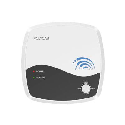 Polycab Superia 15 Ltr 2 KW Storage Water Heater with Plastic Body (White Grey)