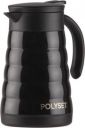 POLYSET Glitz Stainless Steel Vacuum Flask 600 ml Bottle (Black, Steel)...