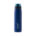 POLYSET Scott 800ML Double Walled Insulated Bottle with Stainless Steel Inner-Blue...