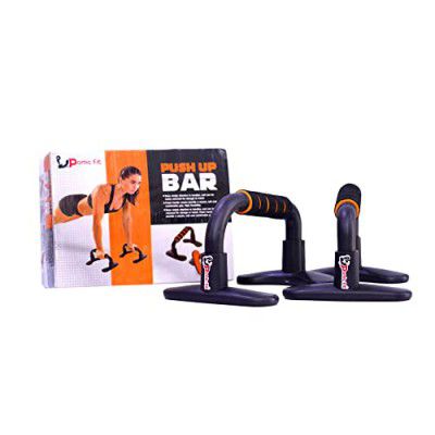 Pomic fit Push Up Bars Stand with Foam Grip Handle for Chest Press, Strength Training Non-Slip Handles Set Push up Bars