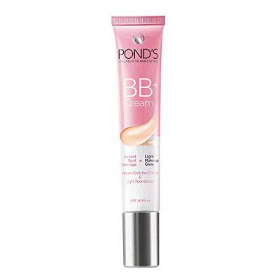 POND'S Bb+ Cream For All Skin Types, Ivory Lightweight Natural Foundation - 18g