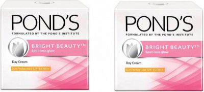 PONDs Bright Beauty SPF 15 PA ++ Day Cream pack of 2(50g Each) (100 g)