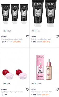 Myntra : UP TO 75% OFF - Ponds Beauty Product