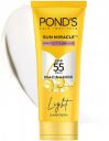PONDs Sunscreen - SPF 55 PA++ Light Sun Miracle Protect & Bright, With 3% Active Niacinamide (100 g)...