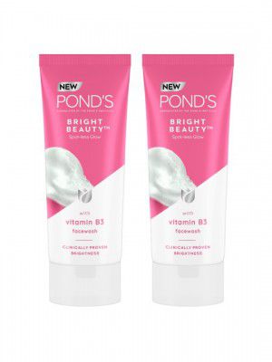 Ponds Set Of 2 Bright Beauty Spot-Less Glow Face Wash with Vitamin B3 - 200g Each