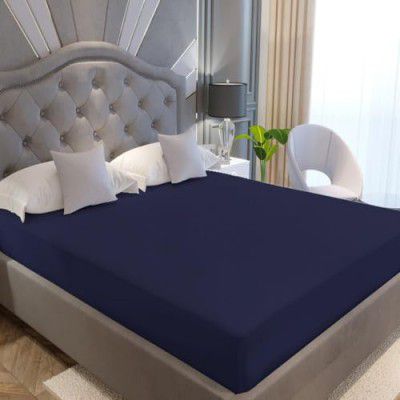 Poorak 100% Waterproof Premium Terry Cotton Mattress Protector 36x72 inch-Single, Color-Blue