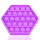Pop It Fidget Toys,Push Pop Bubble Fidget Sensory Toy,Autism Special Needs Silicone Stress Relief Toy,Great Fidget Toy Sensory Toys Novelty Gifts for Girls Boys Kids Adults (Hexagon Purple)...