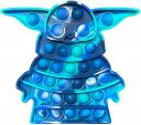 Pop It Fidget Toys,Push Pop Bubble Fidget Sensory Toy,Autism Special Needs Silicone Stress Relief Toy,Great Fidget Toy Sensory Toys Novelty Gifts for Kids Adults (Baby Yoda Blue tie die)...