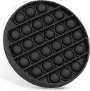 Pop It Fidget Toys,Push Pop Bubble Fidget Sensory Toy,Autism Special Needs Silicone Stress Relief Toy,Great Fidget Toy Sensory Toys Novelty Gifts for Girls Boys Kids Adults (Round Black)...