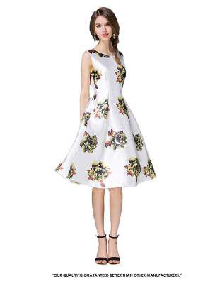 Pop Mantra Satin a-line Dress