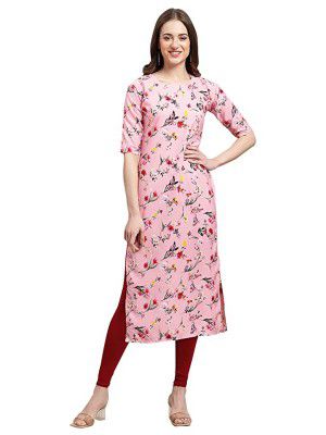 Pop Mantra Womens Crepe Regular Kurta