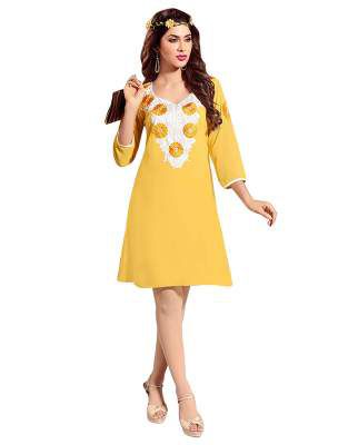 Pop Mantra Women's georgette a-line Kurta