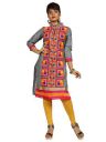 Pop Mantra Women's cotton straight Kurta (71517-5_ Grey_ Xxx-Large)...