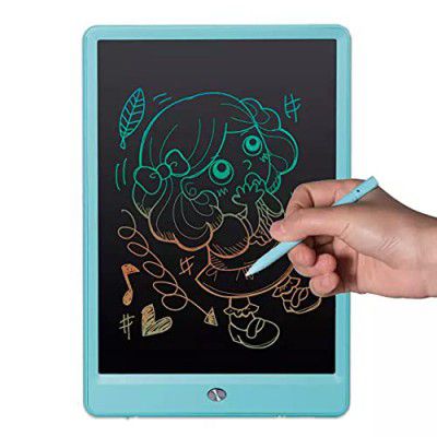 Popo Toys 8.5" LCD Writing Board | Write, Draw & Erase with just one Touch | Fun Learning | | Best Birthday Gift/Kids/Girls/Boys - 3 Years and Up, Black