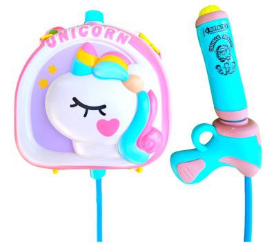 PoPo Toys Holi Pressure Pichkari with Unicorn Character Bag Tank- 3 LTR