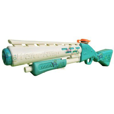 Popo Toys Holi Push Rapid Action Super Power Viper Gun | Large | Turquoise 