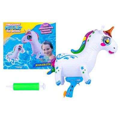 PoPo Toys Holi Unicorn Blow Up Water Gun | Fill Air in The Balloon with Free Pump Inside | Fill Water in Water Gun & Cherish Kids Smiles