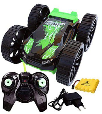 Popo Toys Remote Control Double Roll 4-in-1 Stunt Car